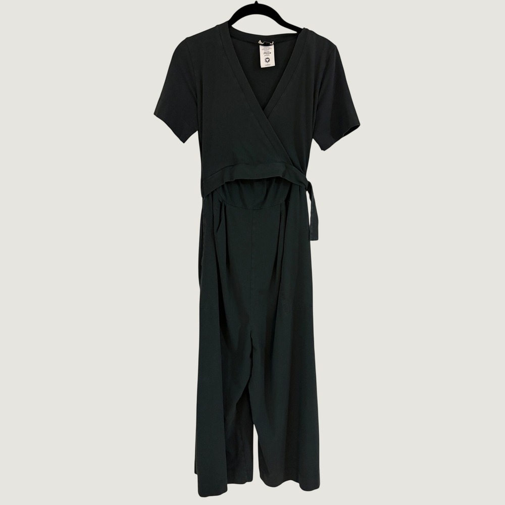 Boob Design Amelia Maternity Nursing Jumpsuit Grey Green Organic Cotton Small